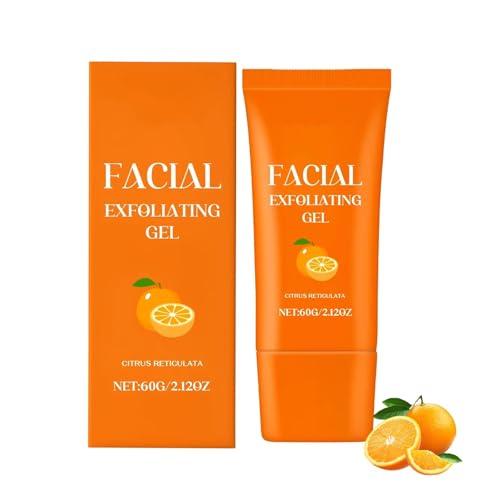 Orange Exfoliating Gel,Natural Vitamin C Body Scrub,Brightening Exfoliatings Peeling Gels,Deep Cleansing Moisturizing Skin Exfol