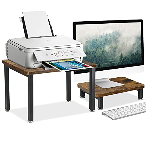 Desktop-Druckerständer mit Computer-Monitorständer, 2er-Set Cover