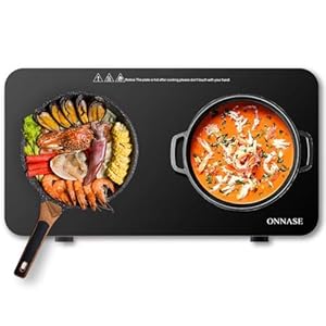 Electric Stove 2 Burner Electric Cooktop 1800W Hot Plate for Cooking Portable Induction Cooktop with Double Burners for Home Kitchen, Apartment, RV