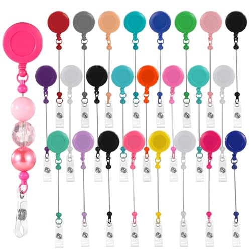 Porte-badge rétractable avec clip anti-perte pour cartes d'accès