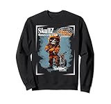 divertente club motociclistico skullz di grunge garage felpa