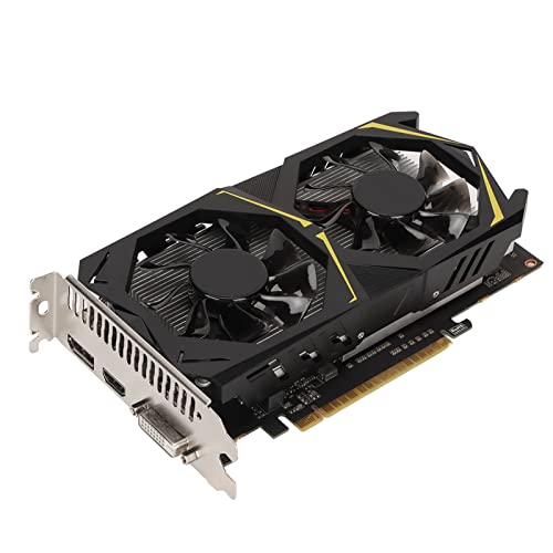 Dpofirs for NVIDIA GTX1050 Graphics Card 4GB, 1493MHz 1752MHz DDR5 128bit, 4K 60Hz with DVI Output, 2 HDMI, PCI Express x16 3.0, Computer Graphics Cards for DirectX 12