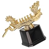 HEMOTON Goldene Drachenboot Trophäe Kunststoff Kleine Sport Pokale Robuste Auszeichnung für Sieger bei Ruderwettkämpfen
