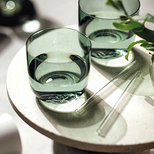 like. by Villeroy & Boch - Like Sage Water Glass Set 2 pces, Coloured Glass Green, Capacity 280 ml, 9 x 8 cm - Image 2