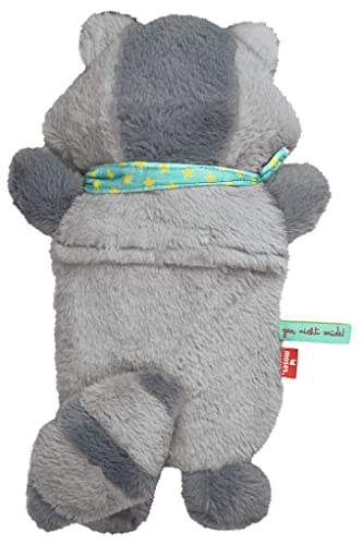 moses. Kleine Kuschelhelden Wärmflasche Waschbär, Wärmeflasche mit Überzug, kuscheliger Wärmflaschenbezug im süßen Waschbär Design, abnehmbare und waschbare Bettflasche für Babys und Kinder