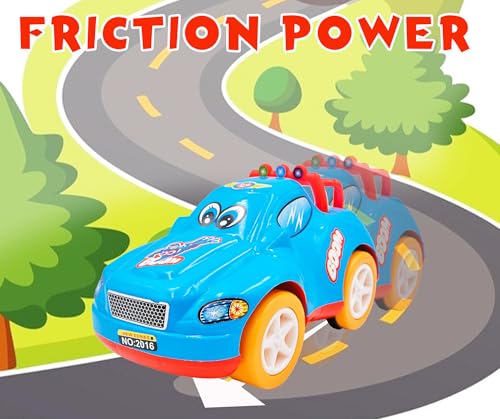 Image of ToyBharat Boom Car - Friction-Powered Multicolour Toy for Kids 1-6 Years, Realistic, Safe & Battery-Free Fun