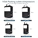 Cozary Koffer Organizer Packing Cubes Compression 4 Stück - Packwürfel mit hohem Fassungsvermögen, Travel Essentials Kofferorganizer FüR HandgepäCk Koffer Und Rucksack - Schwarz