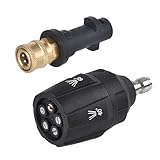 East Leaf ケルヒャー ノズル 5段階高圧洗浄機 回転式 洗車 1/4インチクイックカプラー K MINI K2～K7 JTK 対応