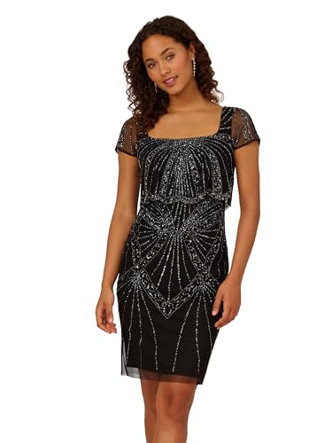 Adrianna Papell Women's Beaded Popover Dress