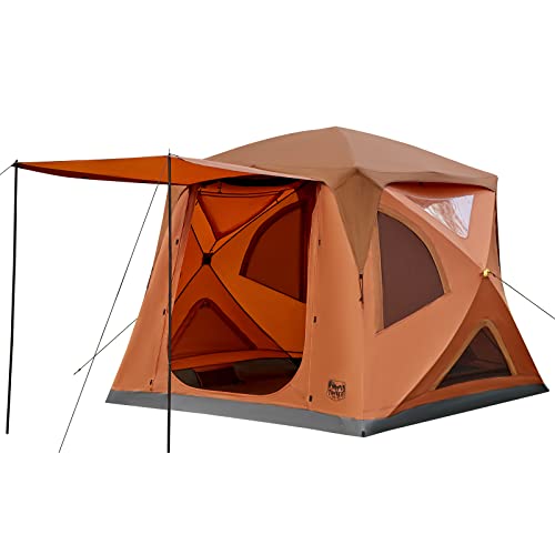 Image of TIMBER RIDGE 4 Person Instant Pop Up Hub Tent for Camping