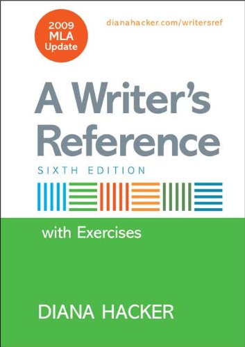 Writer's Reference with Integrated Exercises with 2009 MLA Update