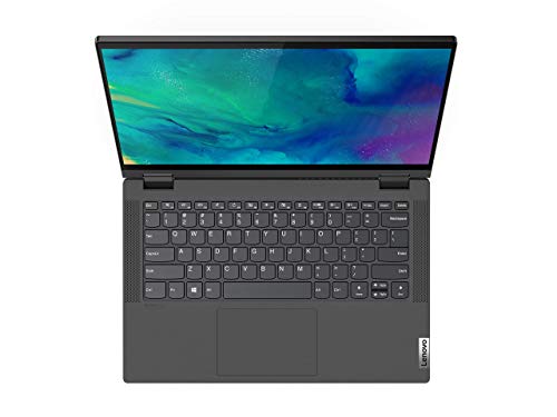 Image of Lenovo IdeaPad Flex 5 14-inch FHD Convertible, AMD Ryzen 3 4300U, 4GB RAM, 128GB SSD, Graphite Grey, Windows 10S, 81X2000HUS (Renewed)