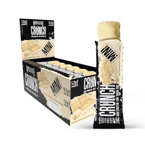 Warrior Crunch Mini (Snacksize) – Protein Bars – 9g+ Protein Per Bar – Low Carb, Low Sugar Snack – 24 Pack x 32g (White Chocolate) Warrior Crunch Mini (Snacksize) – Protein Bars – 9g+ Protein Per Bar – Low Carb, Low Sugar Snack – 24 Pack x 32g (White Chocolate)