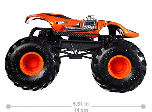 Hot Wheels Monster Truck 1:24 Scale Twin Mill Vehicle With Giant Wheels For Kids Age 3 To 8 Years Old, Great Gift, Toy Trucks Large Scale #TOP1