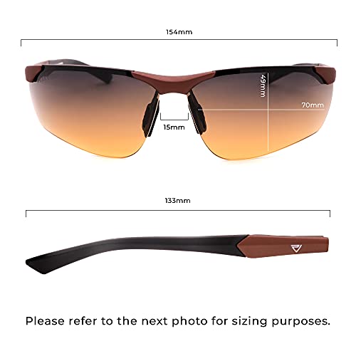 Non-Polarized Golf Sunglasses SL9 for Men & Women - Dual-Zone Lens Technology3
