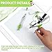 Teling 12 Sets Math Geometry Kit for Students 10 Pcs Compass Geometry Tools Set Includes Rulers Protractor Compass Eraser Pencil Sharpener Lead Refills Pencil (Green)