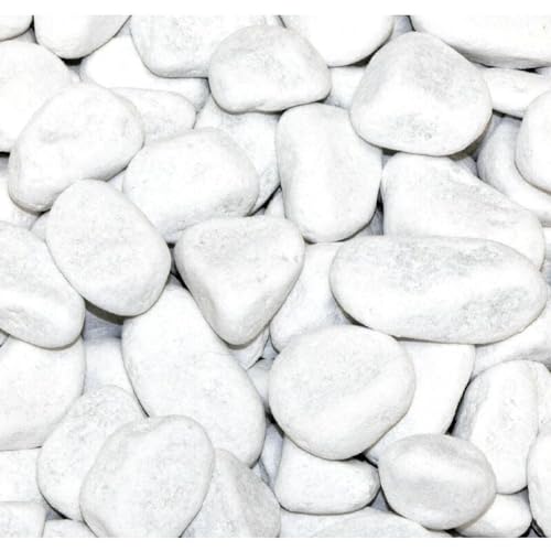 BURI 10kg Marmorkies Carrara weiß 15-25mm Dekosand Ziersteine