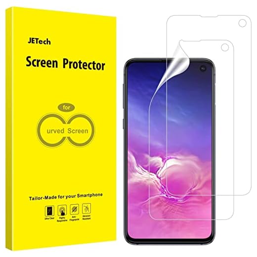 JETech Skärmskydd Kompatibel med Samsung Galaxy S10e, TPU Ultra HD Film, Fall Vänlig, 2-Pack