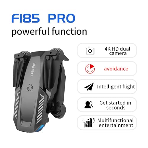 Image of FITIJA-Drone-with-4K-Camera-WiFi-FPV-1080P-HD-Dual-Foldable-RC-Drone-Altitude-Hold-Headless-Mode-Visual-Positioning-Auto-Return-App-Control-Multicolor-4 (D1)