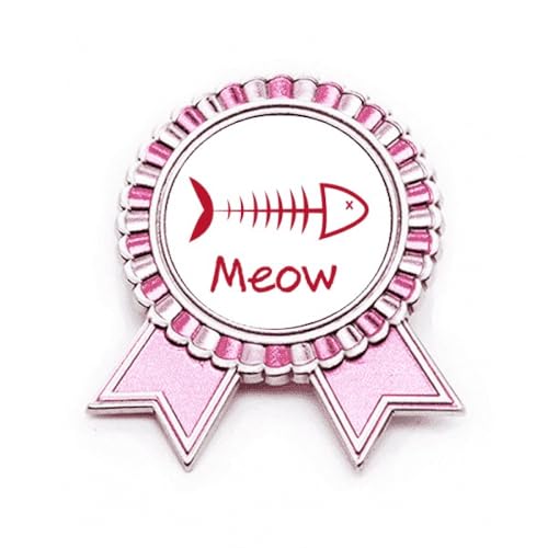 Broche poisson rose mewing en métal M pour personnaliser vos vestes