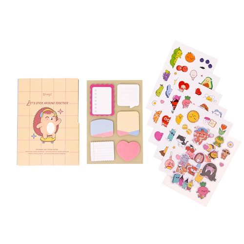 Miniatura 4 de Mr. Wonderful Set de Pegatinas y Notas Adhesivas Let’s Stick Around Together – Sticky Notes para Agenda