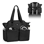 Fasrom Nurse Bag for Work Nurses with Laptop Compartment, Clinical Tote Bag for Nursing Students or Doctors, Black (Empty Bag Only)