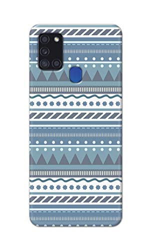 Image of Printed Hard Back Cover Case for Samsung Galaxy A21s Back Cover (Seamless Geometric Tribal Pattern) -1803