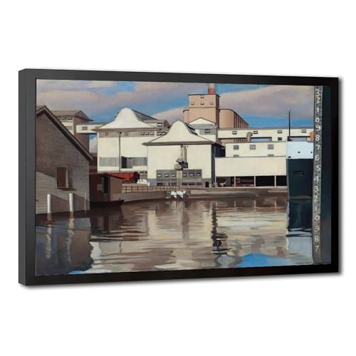 Plante rouge Charles Sheeler affiche sur toile tendue avec cadre 12 modernisme retro