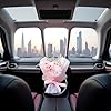 Pink Mini Dried Flowers Bouquet for Air Vent Clips, Car Air Outlet Perfume Decoration, Car Air Fresheners Interior Accessories Air Freshener #2