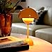 Sveudvdis Flower Bud Lamp Modern Flowerpot Cordless Mushroom Touch Table Lamp 3 Mode Dimmable Rechargeable Desk Lamp for Bedroom(Yellow)