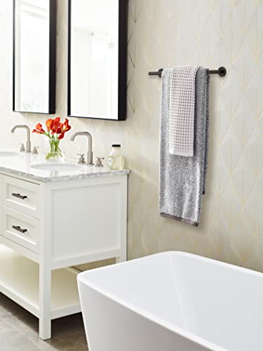 Image of Amerock Arrondi 18 inch Oil-Rubbed Bronze Towel Bar
