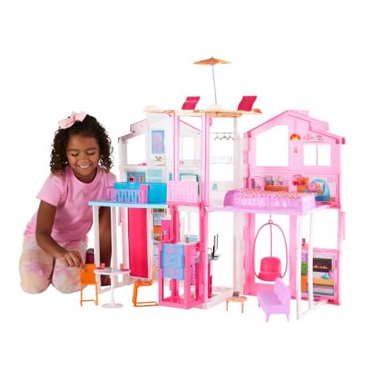 Barbie 3-Story Townhouse Playset