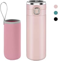 Flintronic Termosz 450ml - Rozsdamentes Acél Hőszigetelt Kulacs LED Hőmérséklet Kijelzővel, BPA-mentes Vákuumszigetelt Pohár 1