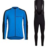 [Wisdom Leaves] サイクリングセット サイクルジャージー 上下 セット サイクリングビブパンツ Set-Light Blue-XXXL