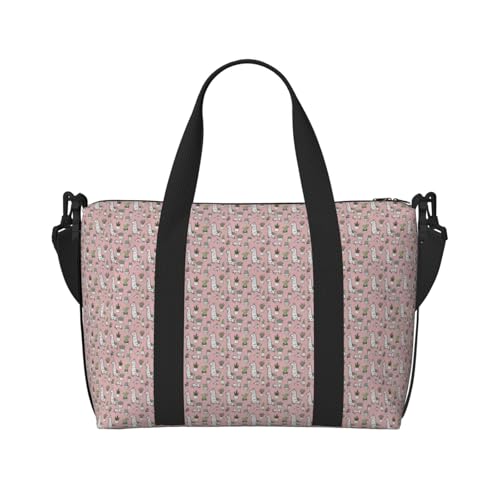 Sac de voyage alpaga et cactus mixte grand format pour weekend