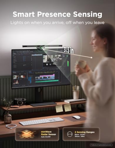 Govee Monitor Light Bar, RGBIC Backlight, for 0.12-6.3-...