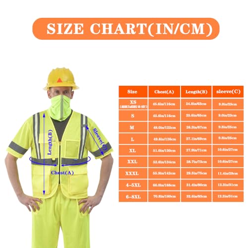 Image of X SMALL High vis glow Reflective Luminous safety Vest ANSI Class 3