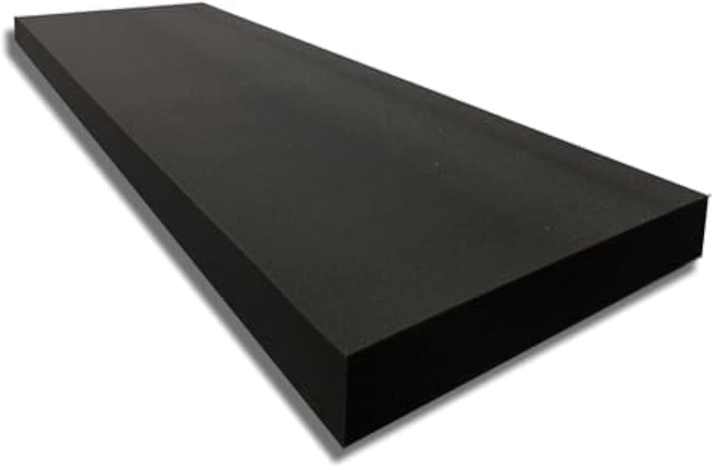 FoamTouch 2" Thick, 36" Wide x 84" Long Charcoal High Density Foam, Charcoal Foam Ideal for Couch Cushion, Bench Cushion, Seat Replacement, Wheelchair Seat Cushion and More