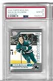 Graded Psa 10 Macklin Celebrini Hockey Rookie Card 2024 Sticker Sharks #1 Draft Pick Future Superstar