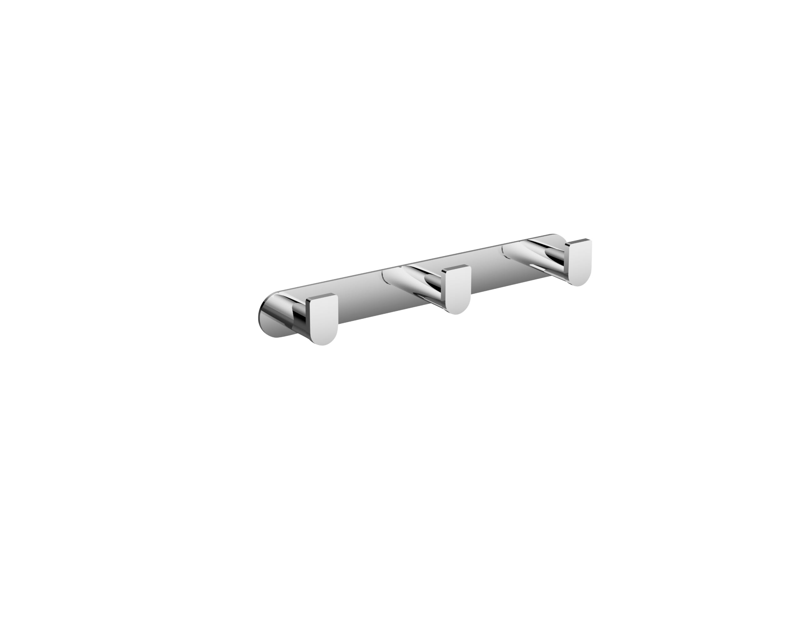 IMEX - Percha Triple Baño Adhesiva sin Taladro | Colgador de Toallas para la Ducha | Accesorio de Cuarto de Baño Resistente a Humedad y Corrosión | Doble Sistema de Fijación (Atornillado o Pegado)