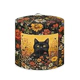 Wiryuouvt Black Cat Cooker Cover Instant Pot Accessory Set for Instant Pot Covers 3Qt Lightweight Durable Appliance Dust Covers with Top Handle Convenient Dust Proof Size M