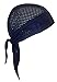 Cool Mesh Air Flow Navy Blue Skull Cap Du Rag