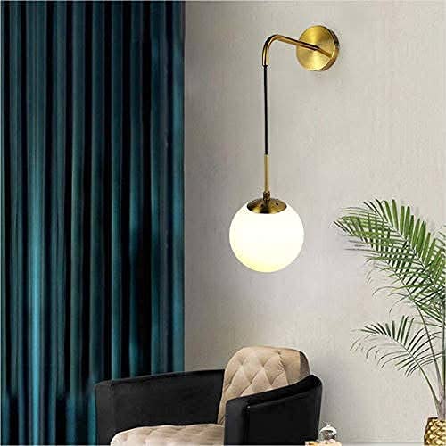 Image of BrightLyt Wall Lights for Living Room, Home Decoration Wall Lamps for Bedroom /Mirror Side Wall Scone Fixtures, Classic Design (Gold Electroplated)