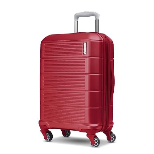 Image of American Tourister Stratum 2.0 Expandable Hardside Luggage with Spinner Wheels, Red, Carry-on