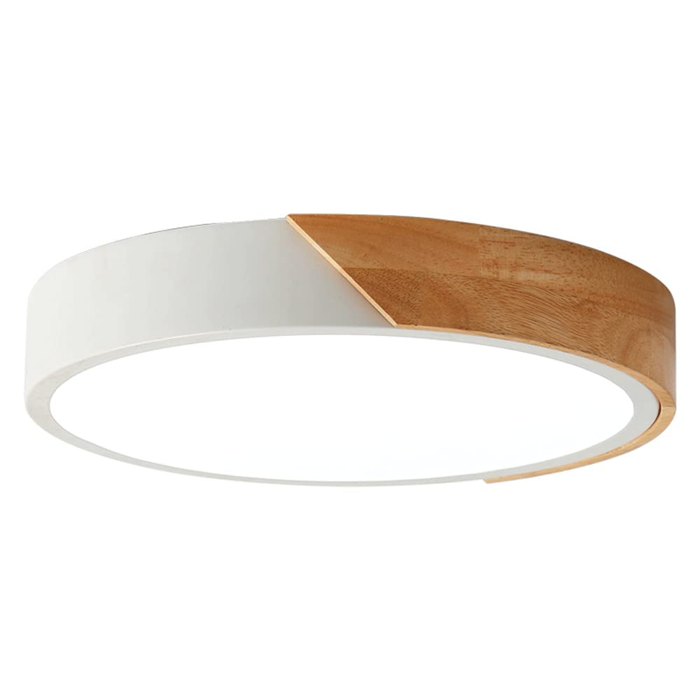 Plafonnier LED en bois scandinave pour éclairer votre salon