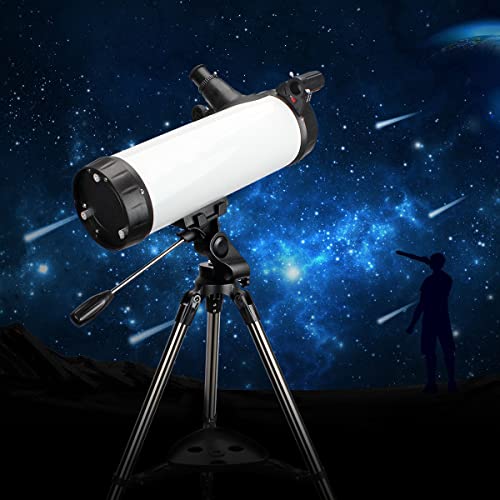 Telescope 114Az Newtonian Reflector Telescope For Astronomy Adults, Great Astronomy Gift For Kids Adults, Comes With Cellphone Adapter & 1.25 Inch 13% T Moon Filter #TOP1