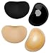 Sermicle Self-Adhesive Bra Pads inserts, Removeable Silicone Push Up Pads 2 Pairs(Beige & Black)