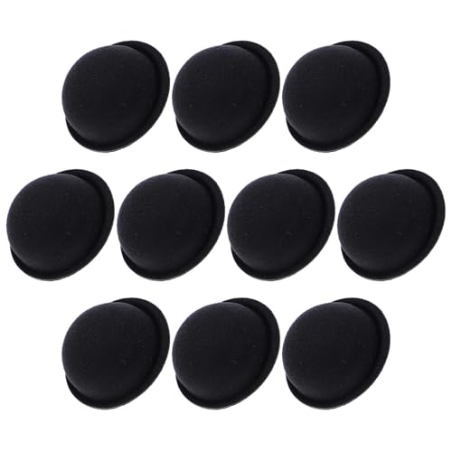Zerodeko Mini Sombreros de Copa Negros 10 Piezas para Muñecas, Mini Sombreros de Fieltro Pequeños para Manualidades, Accesorios Creativos para Disfraces y Decoraciones Artesanales