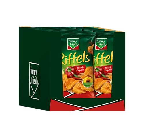 Funny-Frisch Riffels Chili und Paprika, 10er Pack (10 x 150 g)