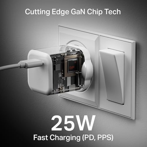 Image of Boat 25W GaN Fast Charger for Samsung, Xiaomi & Android Users with Overheat /Overcharge Protection & Auto Detection with Type C to Type C Support (White)